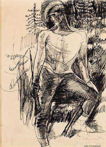 CARL SPRINCHORN (1887-1971) Pair of drawings.